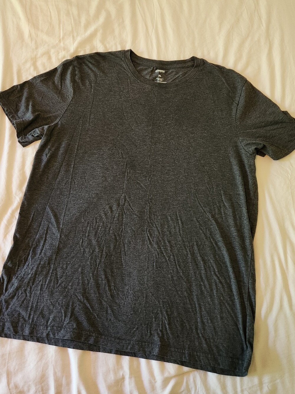 Sonoma Classic Men's Crew Neck T-Shirt - Charcoal Gray